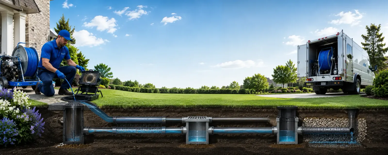 Outdoor drain cleaning information for Franklin, OH